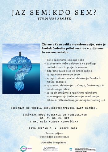 Študijski krožek JAZ SEM! KDO SEM?