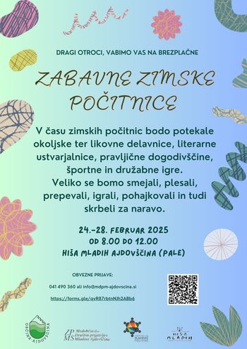 POČITNIŠKE DELAVNICE V HIŠI MLADIH