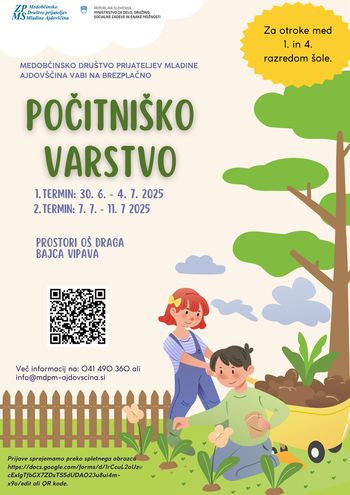 Brezplačno počitniško varstvo za otroke! 