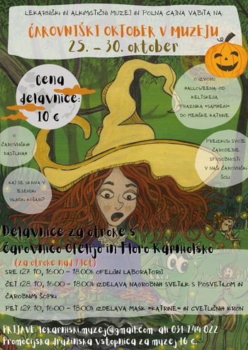 Čarovniški oktober v Lekarniškem in alkimističnem muzeju