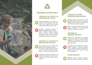 V okviru projekta »Očistimo celjske hribe« izdali brošuro o recikliranju