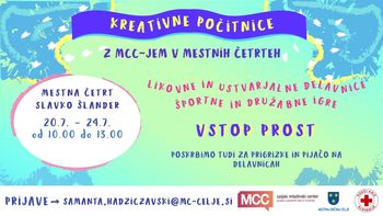 MCC-jeve kreativne počitnice v Mestni četrti Slavko Šlander