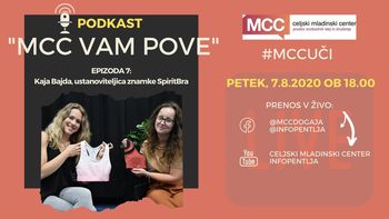 MCC vam pove: Podkast s Kajo Bajdo, ustanoviteljico znamke SpiritBra