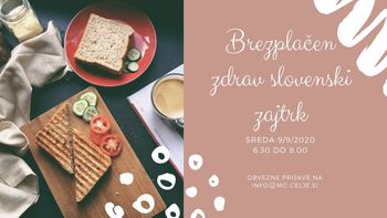 Brezplačen zdrav slovenski zajtrk