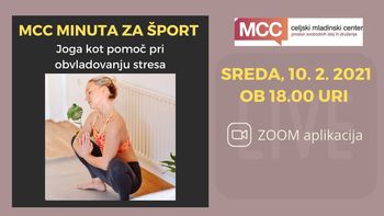 MCC minuta za šport - joga kot pomoč pri obvladovanju stresa