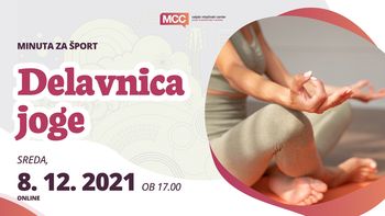 MCC minuta za šport: Delavnica joge