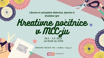 Zimske kreativne počitnice v MCC-ju