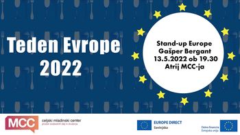 Teden Evrope 2022: Stand-up Europe Gašper Bergant