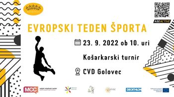 ETŠ 2022: Košarkarski turnir s CVD Golovec