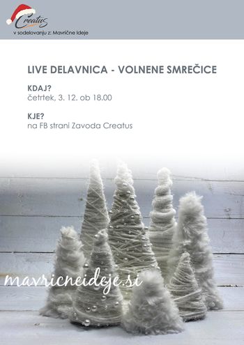 Delavnica izdelovanja volnenih smrečic