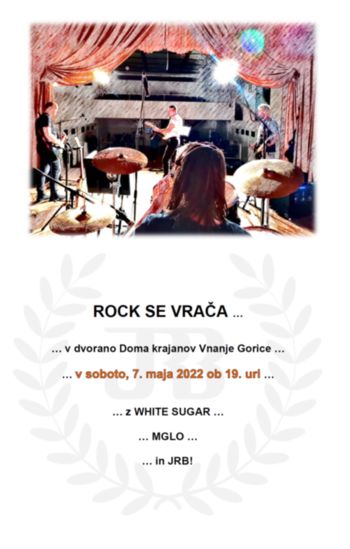 Rock koncert v Vnanjih Goricah