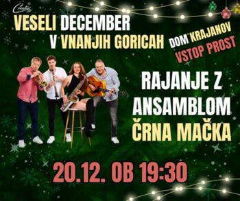 Večer narodno-zabavne glasbe v Stari dami s skupino Črna mačka