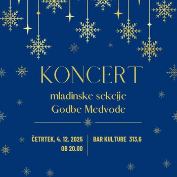 Koncert mladinske sekcije Godbe Medvode
