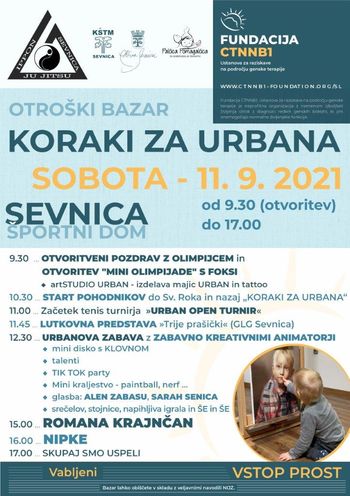 KORAKI ZA URBANA, Otroški bazar v Sevnici KORAKI ZA URBANA, Otroški bazar v Sevnici