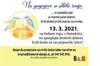 Na Gregorjevo se ptički ženijo