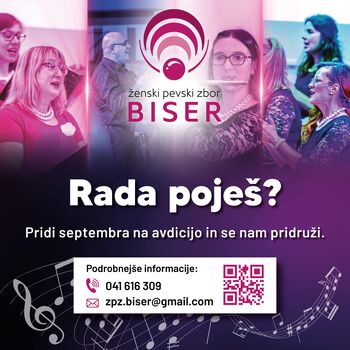 Ženski pevski zbor Biser v septembru odpira vrata novim pevkam!
