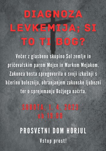 Diagnoza levkemija; Si to ti Bog?