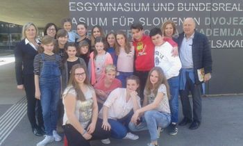 Učenci OŠ Boštanj na obisku na slovenski gimnaziji v Celovcu