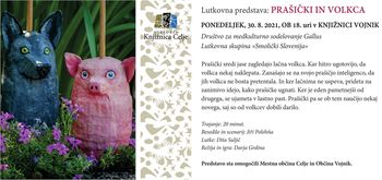 Lutkovna predstava Prašički in volkca