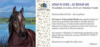 Knjižnica Vojnik - odprtje razstave "KONJI IN VODE v KS Škofja vas"