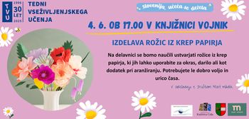 IZDELAVA ROŽIC IZ KREP PAPIRJA