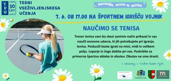 NAUČIMO SE TENISA