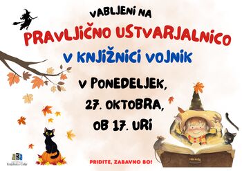PRAVLJIČNA USTVARJALNICA V KNJIŽNICI VOJNIK