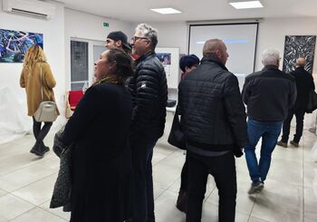 Odprtje razstave »Volkovi prihajajo v mesto« v Knjižnici Vojnik