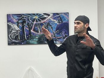 Odprtje razstave »Volkovi prihajajo v mesto« v Knjižnici Vojnik