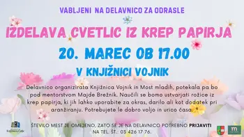 DELAVNICA: IZDELAVA CVETLIC IZ KREP PAPIRJA