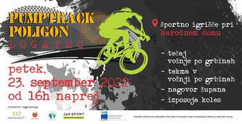 Otvoritev montažnega koloparka/pumptrack poligona