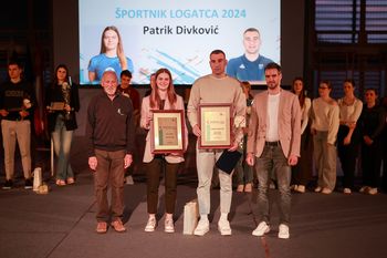 Športnica Logatca Asja Šen članica OK Calcit Kamnik in Partik Divković član Kluba Taekwond Tempo Logatec 