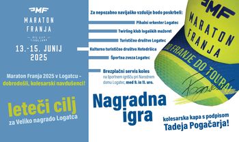 Maraton Franja 2025 v Logatcu – dobrodošli, kolesarski navdušenci!