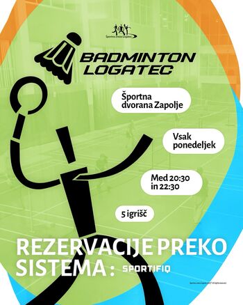 Badminton se vrača v Športno dvorano Zapolje!