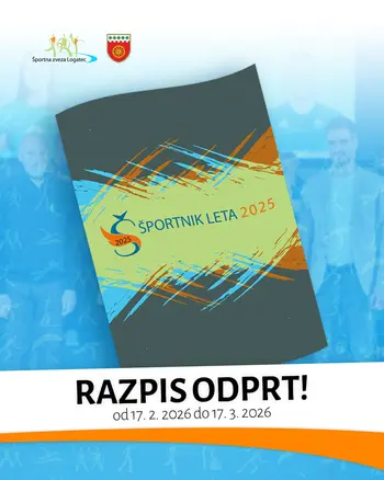 Zbiranje predlogov za podelitev priznanj Športnik Logatca 2025