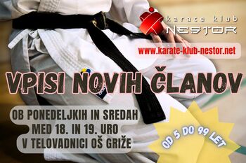 Vabljeni v Karate klub Nestor 