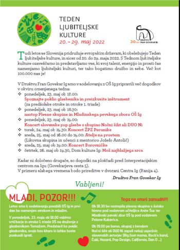 Teden ljubiteljske kulture