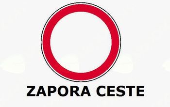 Zapore cest zaradi prireditev