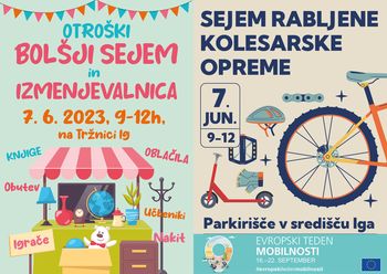 Otroški bolšji sejem in izmenjevalnica ter sejem rabljene kolesarske opreme