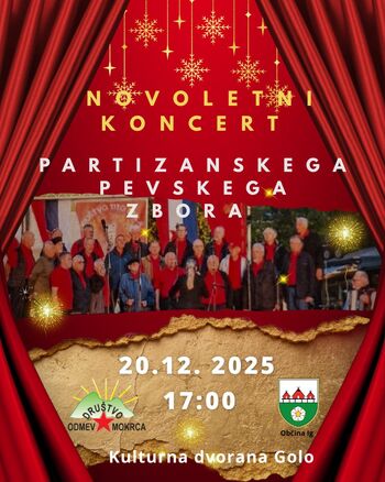 Novoletni koncert Partizanskega pevskega zbora