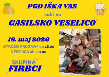 Gasilska veselica PGD Iška vas s skupino Firbci