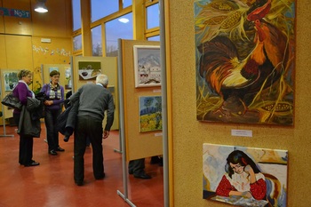 Upokojenci razstavili likovna dela