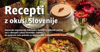 Iz dneva v teden slovenske hrane z »Recepti z okusi Slovenije«  