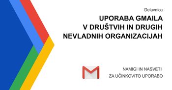 Gmail delavnica za društva in druge nevladne organizacije