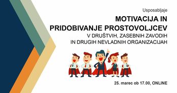 Motivacija in pridobivanje prostovoljcev - usposabljanje na spletu