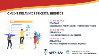 Delavnice za društva in druge nevladne organizacije Delavnice za društva in druge nevladne organizacije