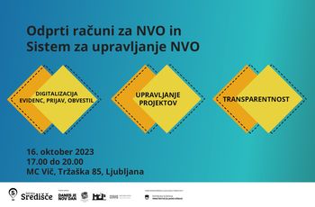 [Delavnica] Odprti računi za NVO in Sistem za upravljanje NVO