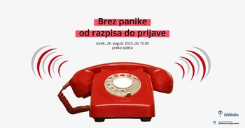 Brez panike od razpisa do prijave