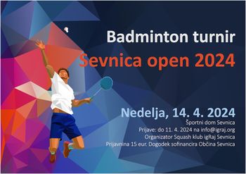 Odprti badminton turnir - posamezniki