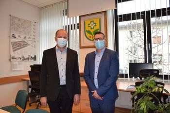 Župan Franc Setnikar se je sestal z državnim sekretarjem za javno upravo Boštjanom Jambrovičem 